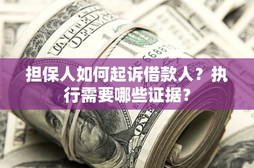北京担保人如何起诉借款人？执行需要哪些证据？