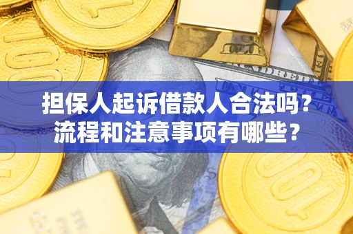 北京担保人起诉借款人合法吗？流程和注意事项有哪些？