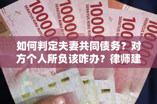 北京如何判定夫妻共同债务？对方个人所负该咋办？律师建议