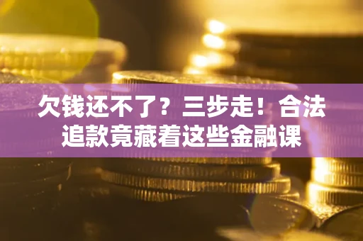 北京欠钱还不了？三步走！合法追款竟藏着这些金融课