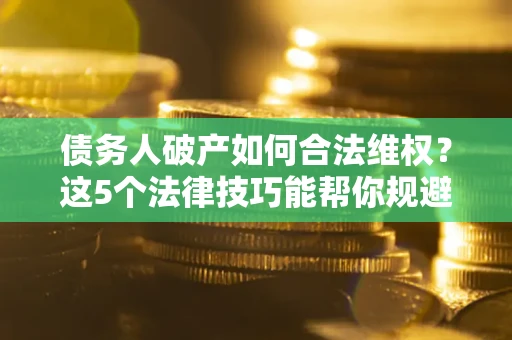 北京债务人破产如何合法维权？这5个法律技巧能帮你规避风险