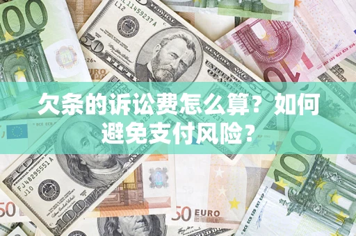 北京欠条的诉讼费怎么算？如何避免支付风险？